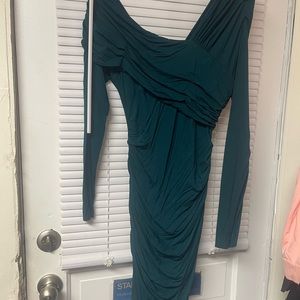 Marciano teal dress size large , worn once